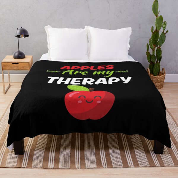 Item preview, Apples are my therapy, funny red apple fruit lover quote designed and sold by NBSStore.