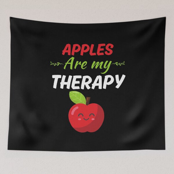Item preview, Apples are my therapy, funny red apple fruit lover quote designed and sold by NBSStore.