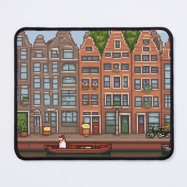 Item preview, City centre Amsterdam - Pixel Art designed and sold by Pixelartshirt.