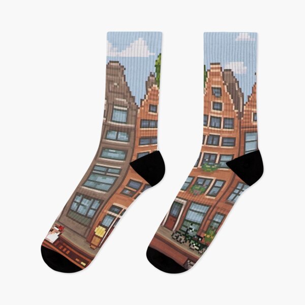 Item preview, City centre Amsterdam - Pixel Art designed and sold by Pixelartshirt.