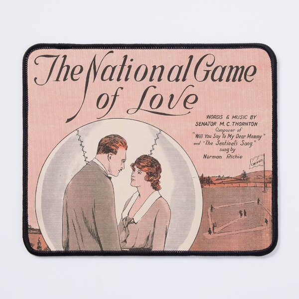Item preview, The National game of love. Vintage Baseball Sheet Music cover. (Restored). HIGH DEFINITION designed and sold by MINDTHECHERRY.