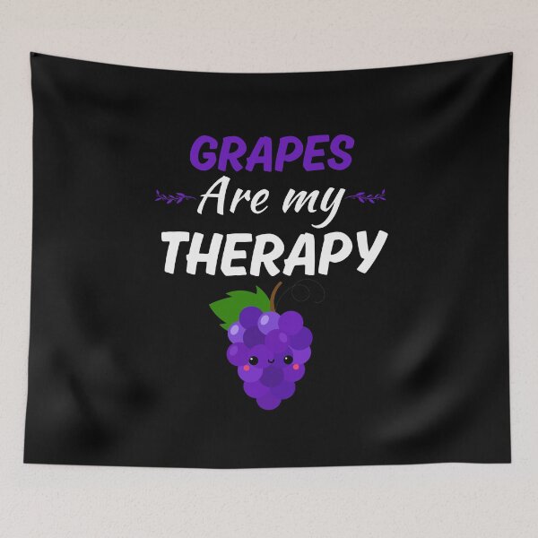Item preview, Grapes are my therapy, funny grapes lover designed and sold by NBSStore.