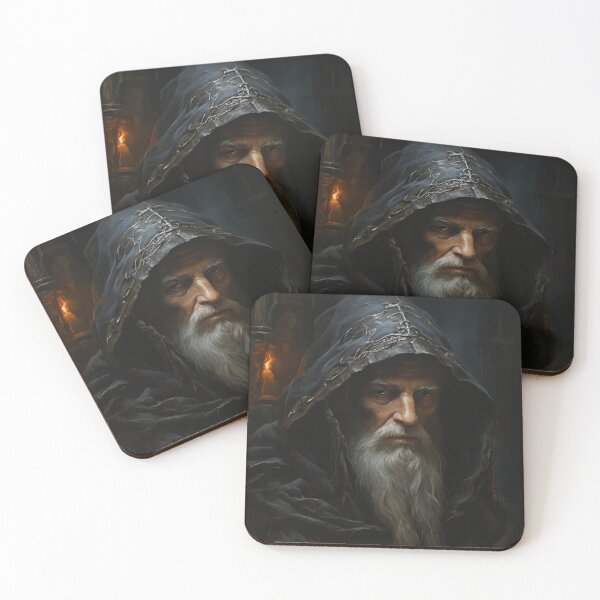 Item preview,  "Wisdom Veiled in Shadows: The Aged Wizard's Revelation" designed and sold by Especiallyforu.