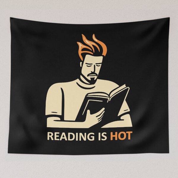 Item preview, Reading is hot designed and sold by ArtemMKV.