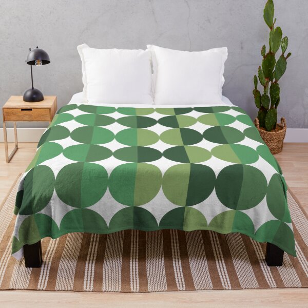 Item preview, Green Forest Geometric Pattern Circles Boho designed and sold by InteriorRefine.