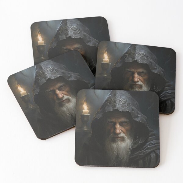 Item preview,  "Wisdom Veiled in Shadows: The Aged Wizard's Revelation" designed and sold by Especiallyforu.