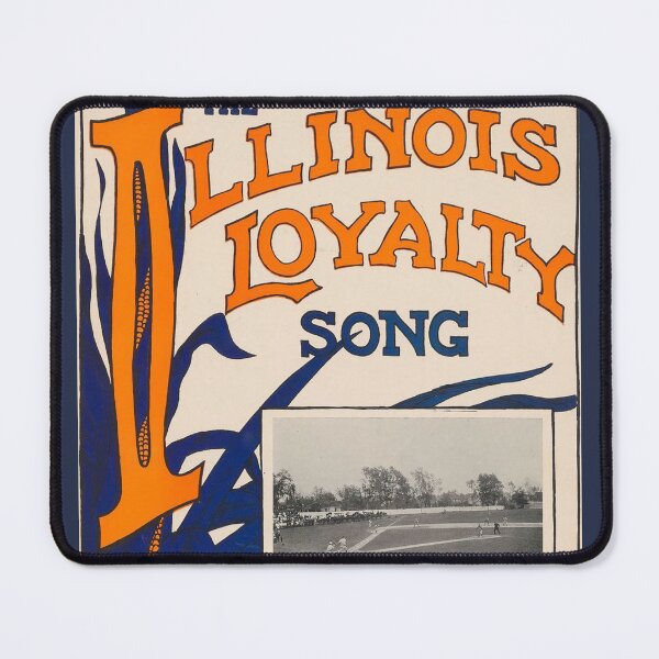 Item preview, Illinois Loyalty song, Vintage Baseball Sheet Music cover. (Restored). HIGH DEFINITION designed and sold by MINDTHECHERRY.