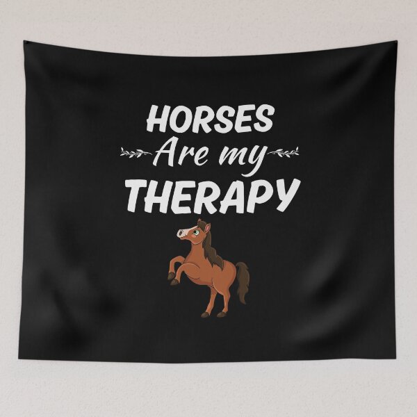 Item preview, Horses are my therapy, funny horse owner or horse farmer saying designed and sold by NBSStore.