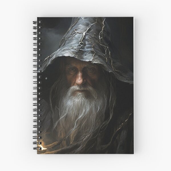 Item preview, Title: "Wisdom Veiled in Shadows: The Aged Wizard's Revelation" designed and sold by Especiallyforu.