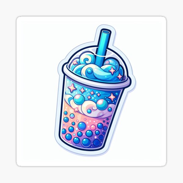Vista previa del artículo con la obra «té de burbujas de olas azules», diseñado y vendido por DodoYoyo-Shop.