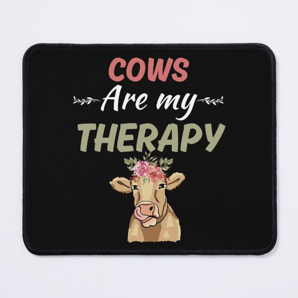 Item preview, Cows are my therapy, funny cow whisperer or cow mom quotes saying designed and sold by NBSStore.