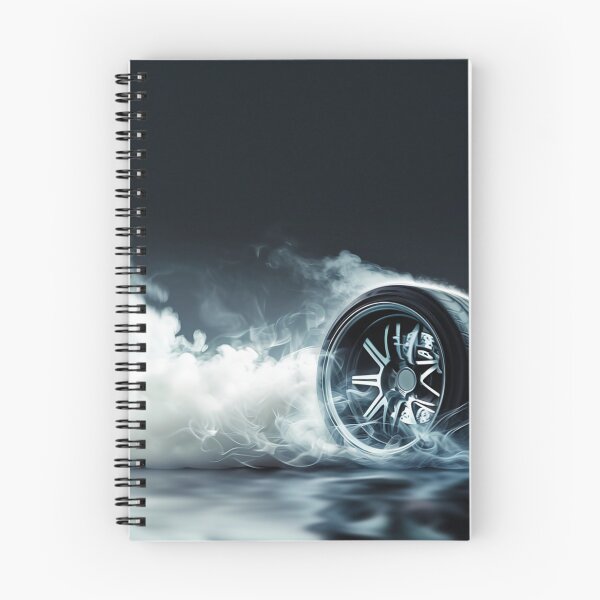 Item preview, Smoke trails behind the tires, emphasizing the dynamic and energetic nature designed and sold by joyfulk8.