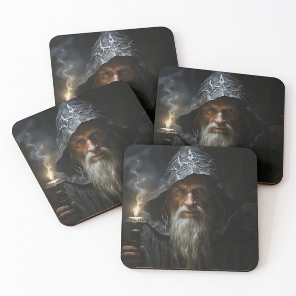 Item preview, "Wisdom Veiled in Shadows: The Aged Wizard's Revelation" designed and sold by Especiallyforu.