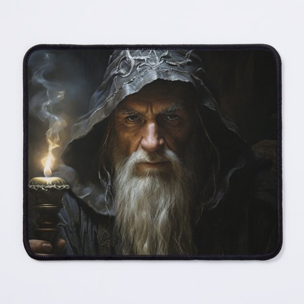 Item preview, "Wisdom Veiled in Shadows: The Aged Wizard's Revelation" designed and sold by Especiallyforu.
