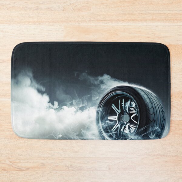 Item preview, Smoke trails behind the tires, emphasizing the dynamic and energetic nature designed and sold by joyfulk8.