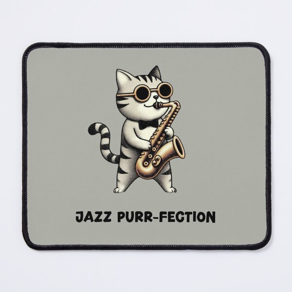 Item preview, Saxophone Playing Cat designed and sold by HeadTurningArt.