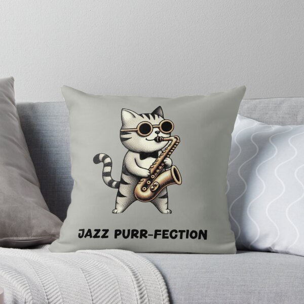 Item preview, Saxophone Playing Cat designed and sold by HeadTurningArt.