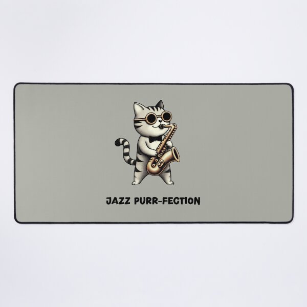 Item preview, Saxophone Playing Cat designed and sold by HeadTurningArt.