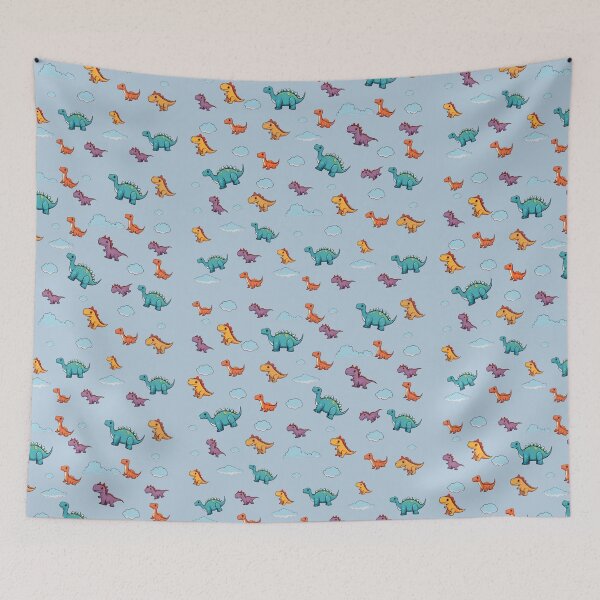 Item preview, A colorful illustration of dinosaur and clouds designed and sold by NiRia Spot.
