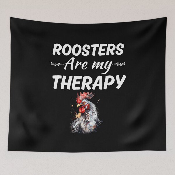 Item preview, Roosters are my therapy, funny rooster dad or rooster mom saying quote designed and sold by NBSStore.
