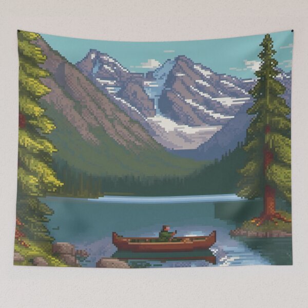 Item preview, Banff National Park, Canada - Pixel Art designed and sold by Pixelartshirt.