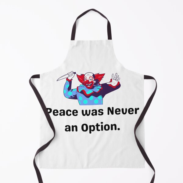 Item preview, Peace was never an option? funny clown with knife designed and sold by NaaEchDesign ⭐⭐⭐⭐⭐.
