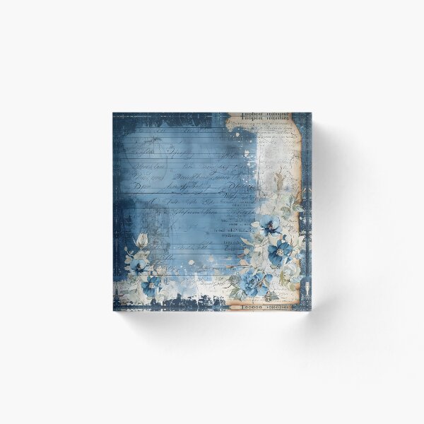 Item preview, Junk Journal Prints - Victorian Blue Garden 11 designed and sold by the-Nerdlings.