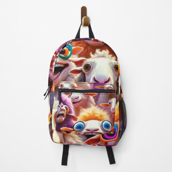 Item preview, Flock of Fun: Sheep Go Wild with Colourful Cheer designed and sold by ArtComixHaven.
