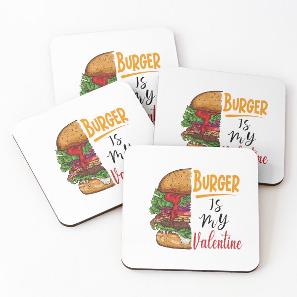 Item preview, Burger is My Valentine Lover Valentines Day designed and sold by Dzeery.