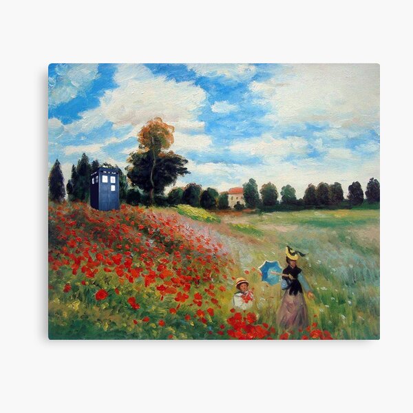 monet and the doctor Canvas Print