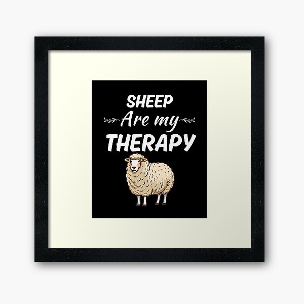 Item preview, Sheep are my therapy, funny sheep whisperer or sheep farmer quotes lovers designed and sold by NBSStore.