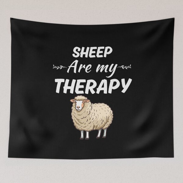Item preview, Sheep are my therapy, funny sheep whisperer or sheep farmer quotes lovers designed and sold by NBSStore.