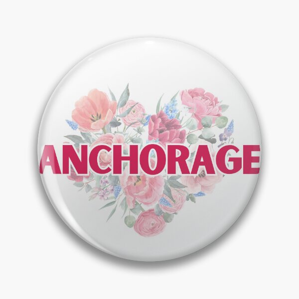 Item preview, Anchorage, Alaska, USA | American Cities | Floral Heart Bouquet designed and sold by Seasider85.