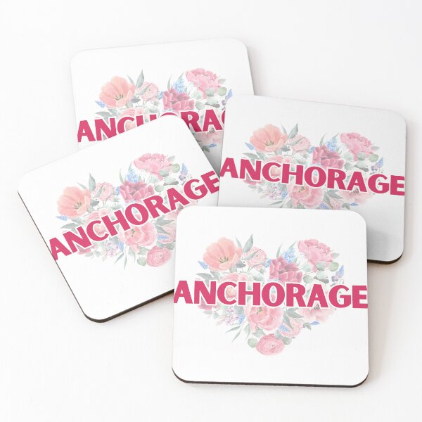 Item preview, Anchorage, Alaska, USA | American Cities | Floral Heart Bouquet designed and sold by Seasider85.