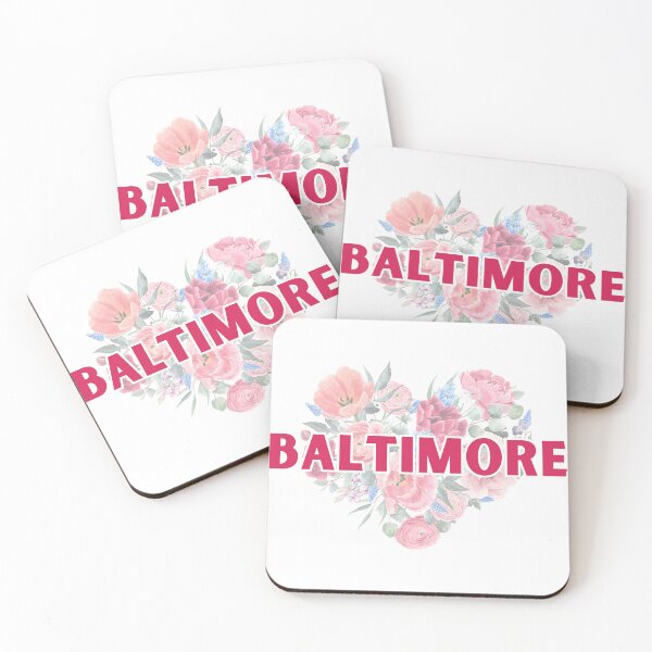 Item preview, Baltimore, Maryland, USA | American Cities | Floral Heart Bouquet designed and sold by Seasider85.