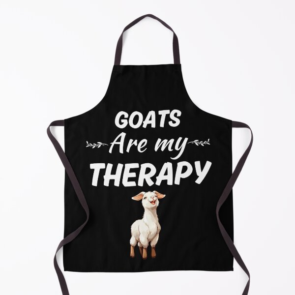 Item preview, Goats are my therapy, funny goat whisperer, goat dad or goat mom quote saying designed and sold by NBSStore.