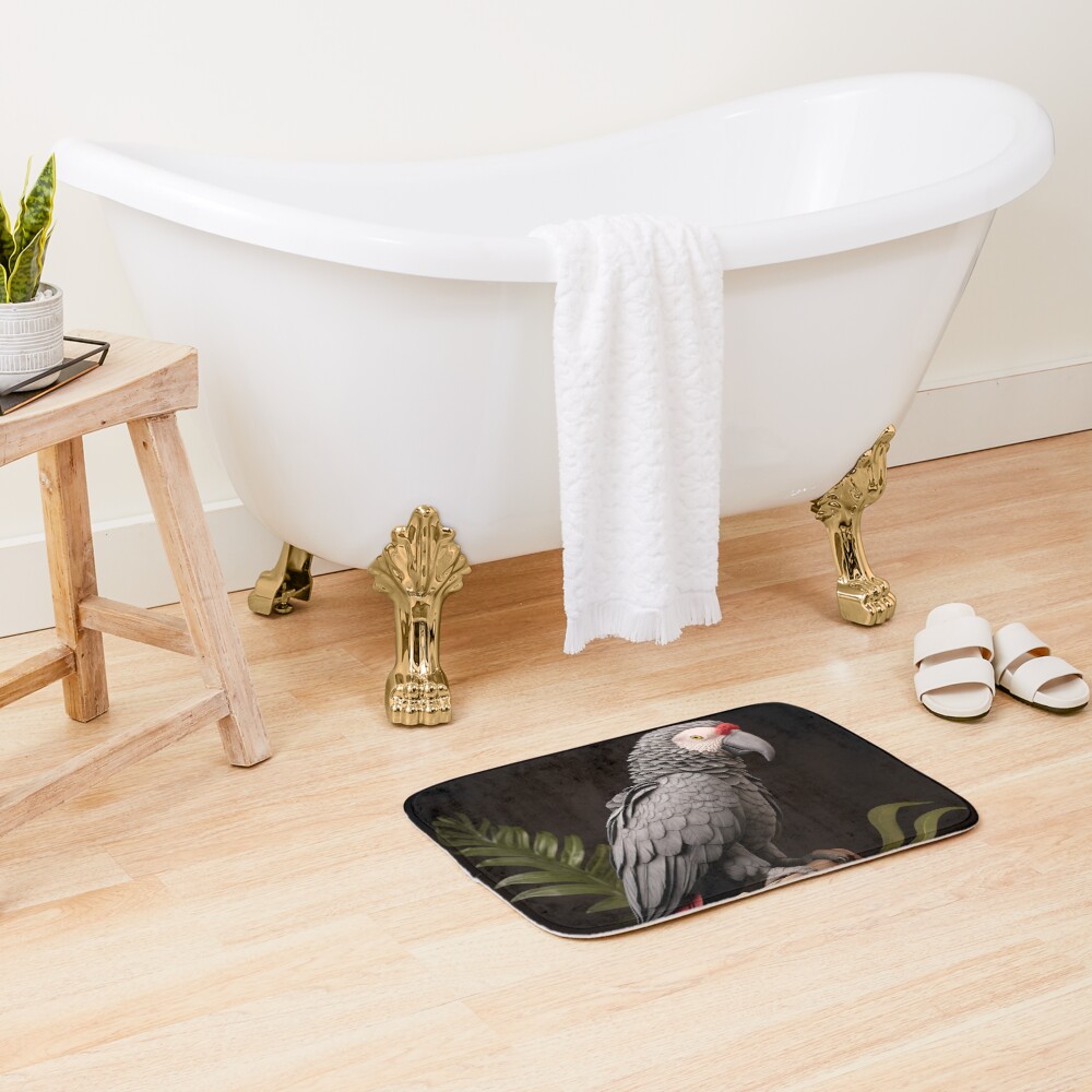 Vista previa del artículo con la obra «Alfombra de baño», diseñado y vendido por DrawnThreads.