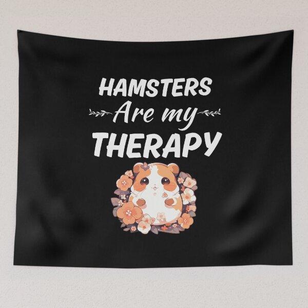 Item preview, Hamsters are my therapy, hamster girl, hammy hamster owner lovers saying quote designed and sold by NBSStore.