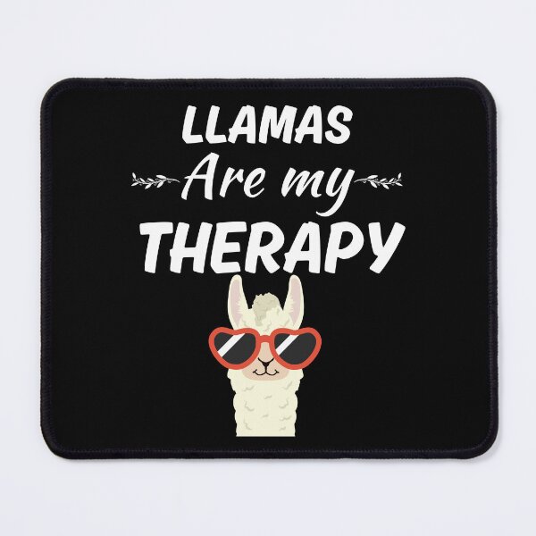 Item preview, llamas are my therapy, funny llama whisperer quote saying, llama mama owner designed and sold by NBSStore.