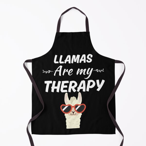 Item preview, llamas are my therapy, funny llama whisperer quote saying, llama mama owner designed and sold by NBSStore.