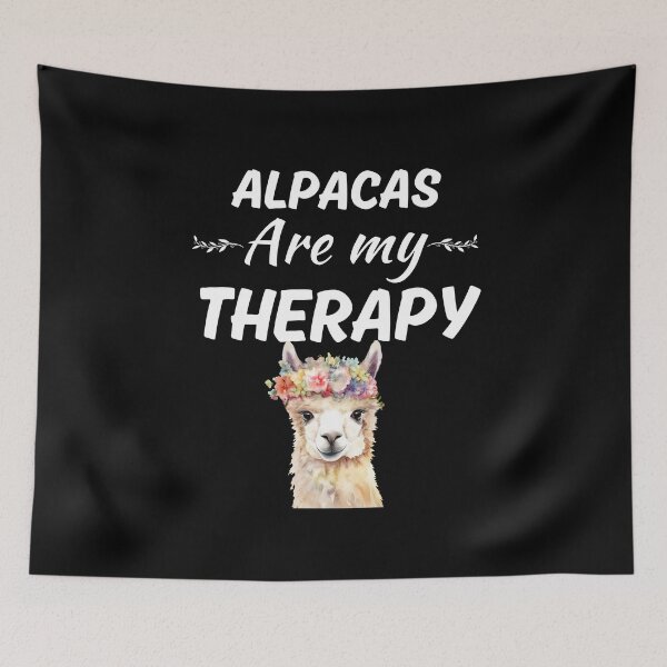 Item preview, Alpacas are my therapy, funny cool alpaca mom, alpaca girl  designed and sold by NBSStore.