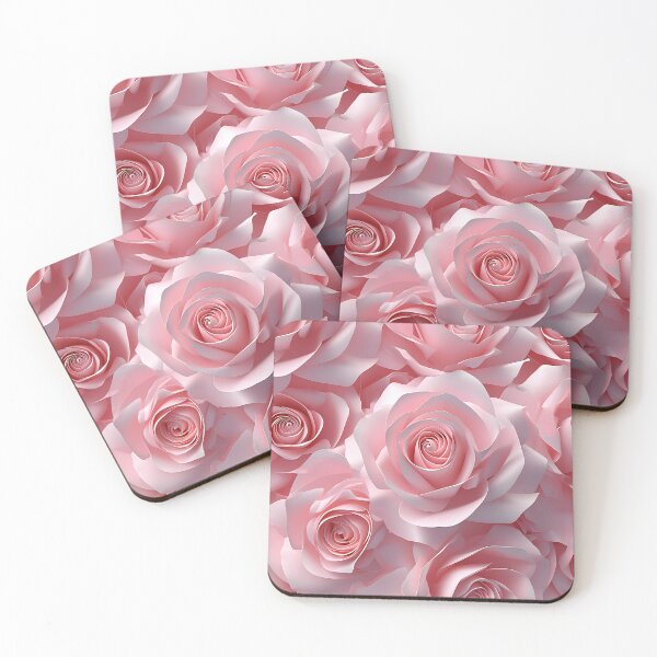 Item preview, 3D Pink Roses Seamless Pattern designed and sold by Apkdesigner.