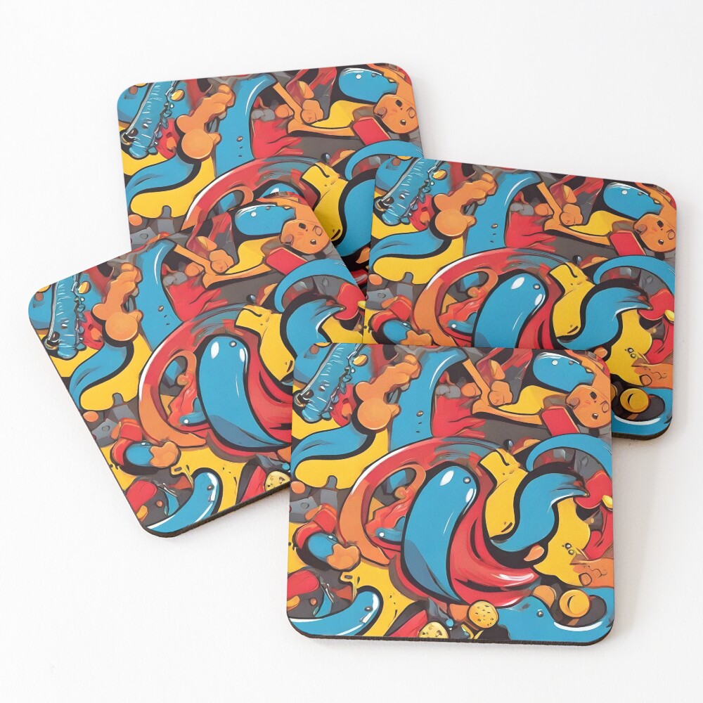 Item preview, Coasters (Set of 4) designed and sold by WAUZ.