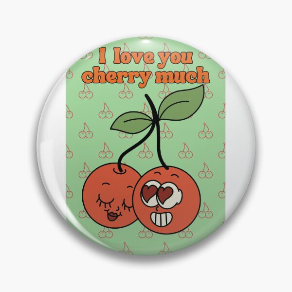 Item preview, I love you cherry much, sweet valentine cherries designed and sold by BritishDelights.