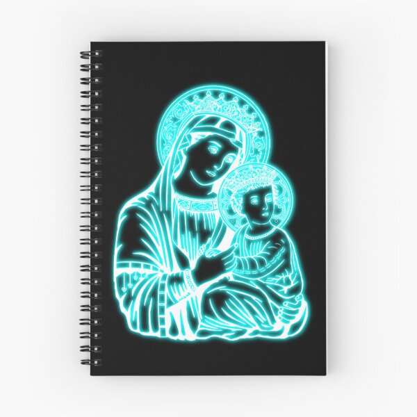 Item preview, Light Blue Neon Virgin Mary designed and sold by lachataigne.