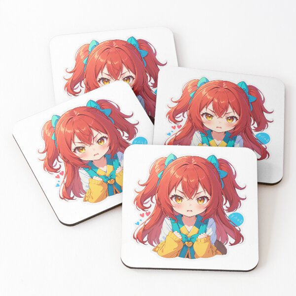 Artikelvorschau, Tsundere Girl Flush entworfen und verkauft von StickerStarSaga.