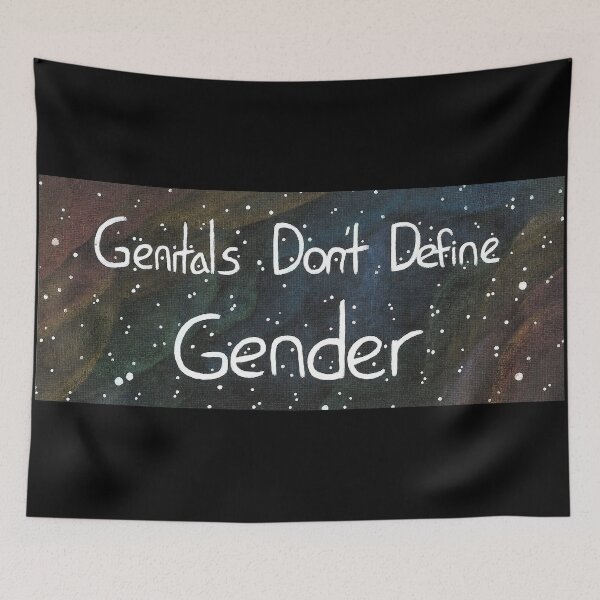 Item preview, Genitals Don't Define Gender designed and sold by Dark Moon Art Studio.