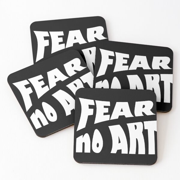 Item preview, Fear No Art - White Text designed and sold by BastsTardyChild.
