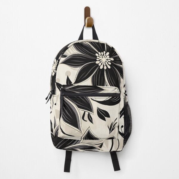 Item preview, Tiled Black Flower Pattern designed and sold by dcrc.