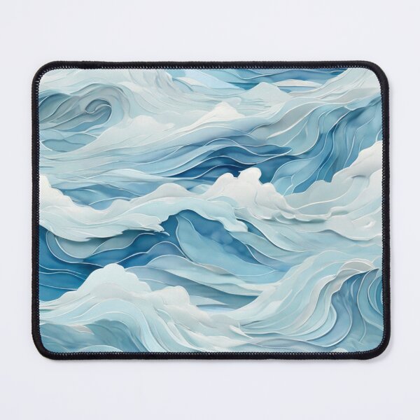 Item preview,  Wave Pattern -  Blue Ocean Wave ; Curved Line designed and sold by PatternInArt.